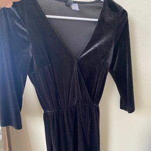 Velvety Black Dress